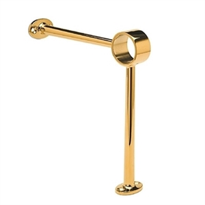 Fodhviler gulvbeslag vinkel, Ø 38,1 mm, Messing