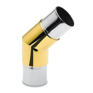 Vinkel 45°, Ø38,1 mm, Messing (Flush)