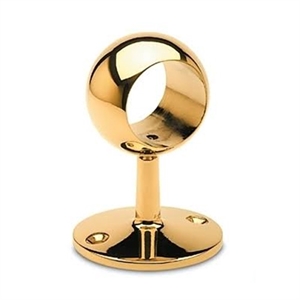 Håndlisteholder kugleformet, Ø 38,1 mm, Messing