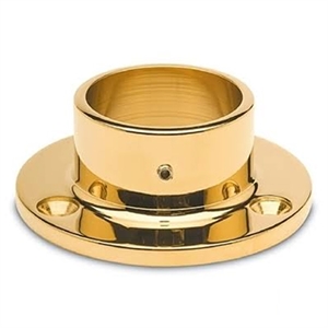 Væg- og gulvflange, Ø50,8 mm, Messing