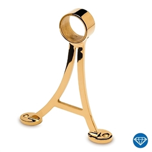 Fodhviler vægbeslag A-formet, Ø 38,1 mm, Messing