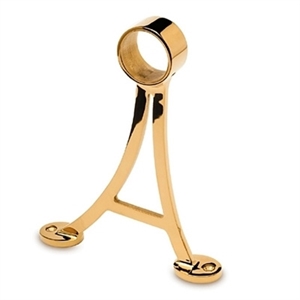 Fodhviler vægbeslag A-formet, Ø 38,1 mm, Messing