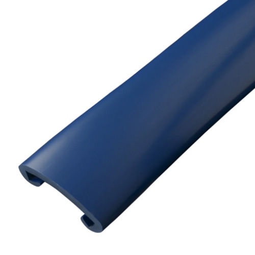 Plastikbeklædning safirblå til 40x8 smedejernshåndliste