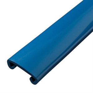 Plastikbeklædning blå til 40x8 smedejernshåndliste