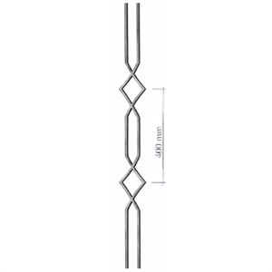 Baluster i smedejern